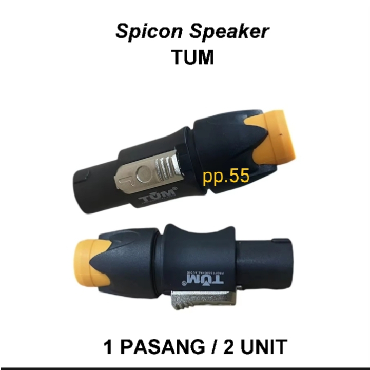 Jack speakon speaker Tum satu pasang