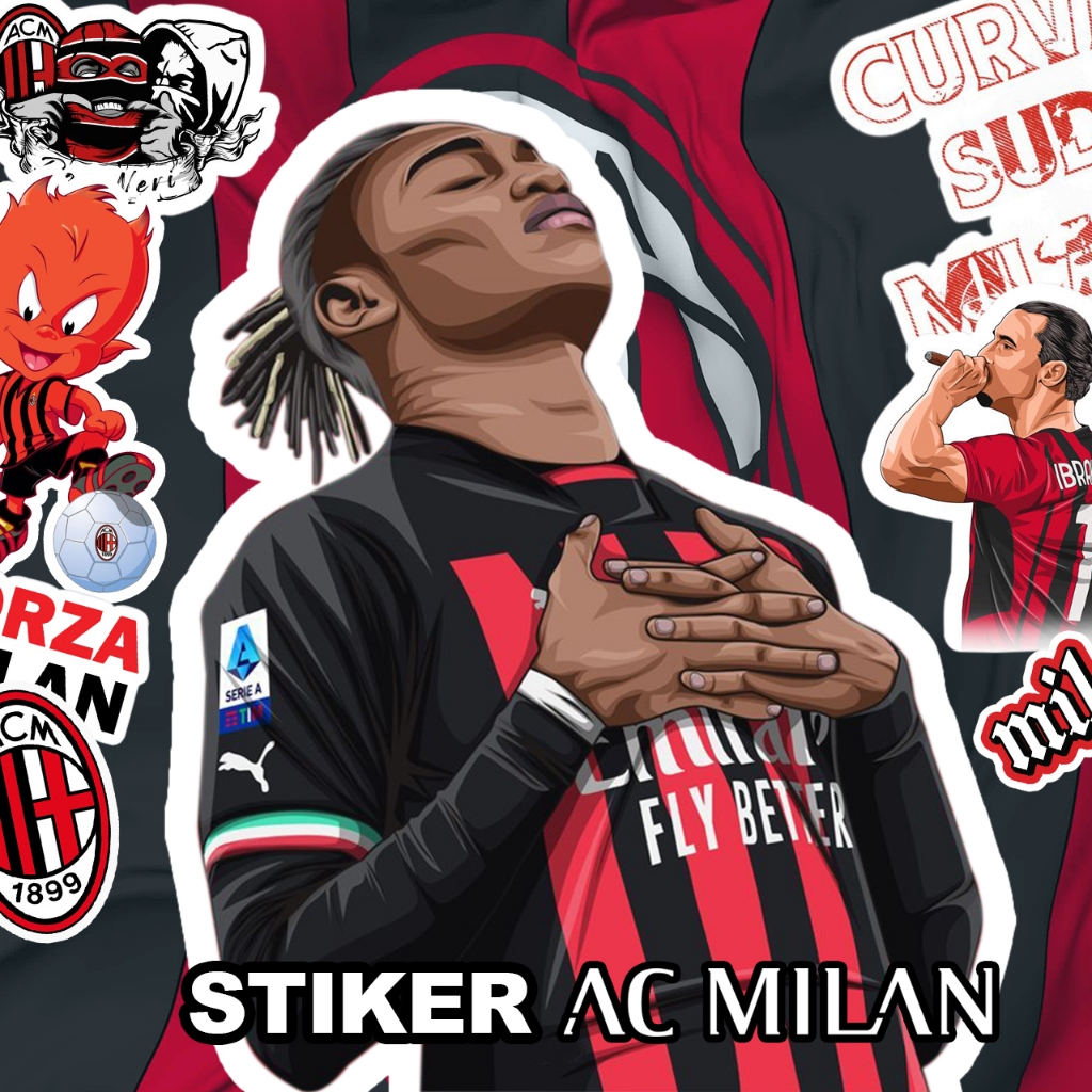 

Stiker Mini Pack AC Milan Klub Sepak Bola Hologram 15pcs Liga Italia Sticker Logo Satuan Bahan Anti Air Waterpoof Vinyl Cutting STICKER KOPER STICKER TUMBLER STICKER LAPTOP HELM