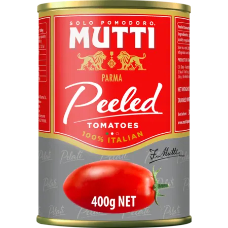

MUTTI Peeled Tomatoes 400gr tomat kupas kaleng