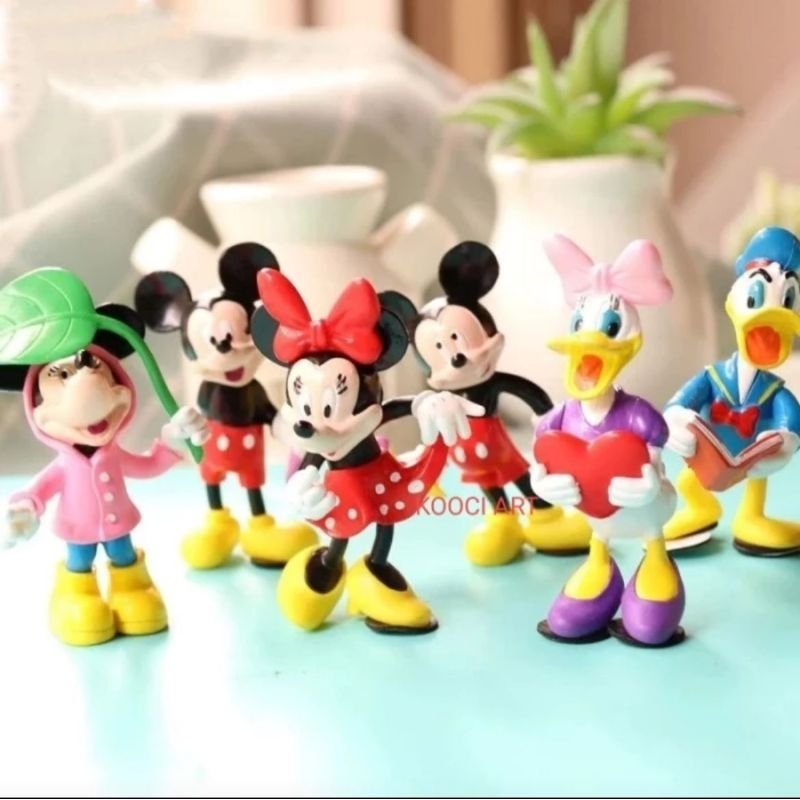 

Cake topper mickey mouse set/ action figure/ pajangan mainan hiasan kue dekorasi kue ulang tahun anak