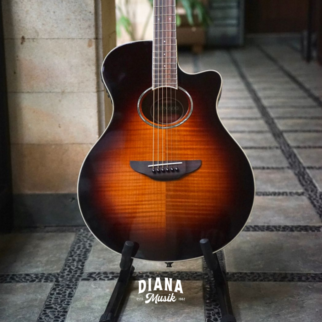Gitar Akustik Yamaha APX600FM / APX 600 FM, TBS Tobacco Brown Sunburst
