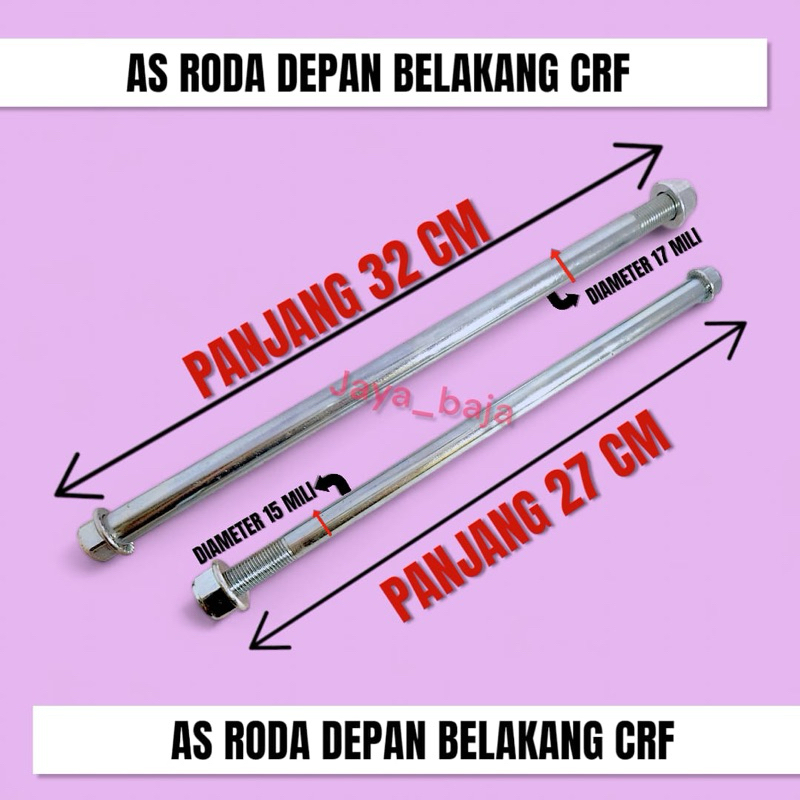 As Roda KLX/As Roda Depan KLX/As Roda Belakang KLX/As Roda CRF/As Roda Depan CRF/As Roda Belakang CR
