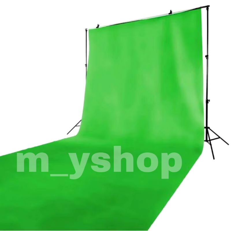 Green screen gren scren green scren layar latar background bahan spunbond hijau (bisa pilih warna)