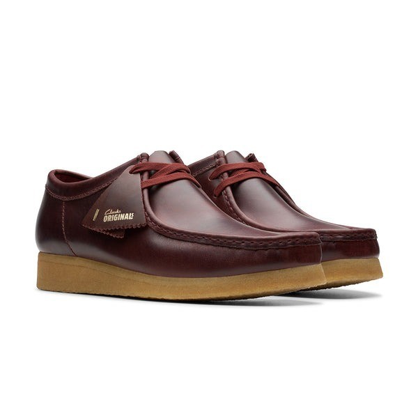 Clarks Wallabee Deep Red Leather (26179192) Original