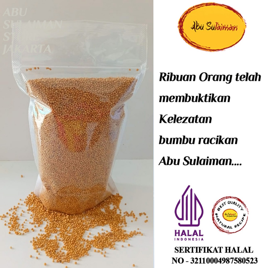 

Biji Mustard Kuning 250 gr / Yellow Mustard Seed 250 gr / Biji Sawi Kuning / Yellow Mustard Premium