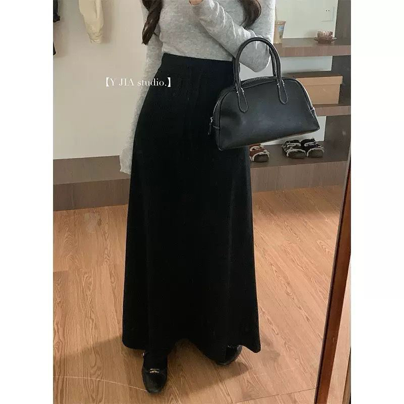 Rok panjang import/rok wanita panjang/rok rajut premium