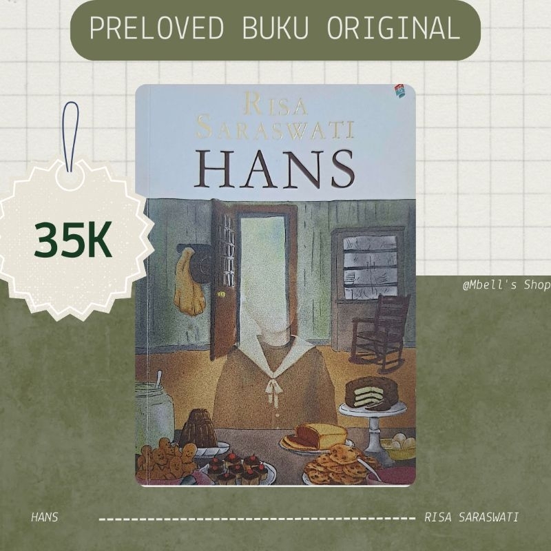 PRELOVED Buku/Novel "Hans" - Risa Saraswati