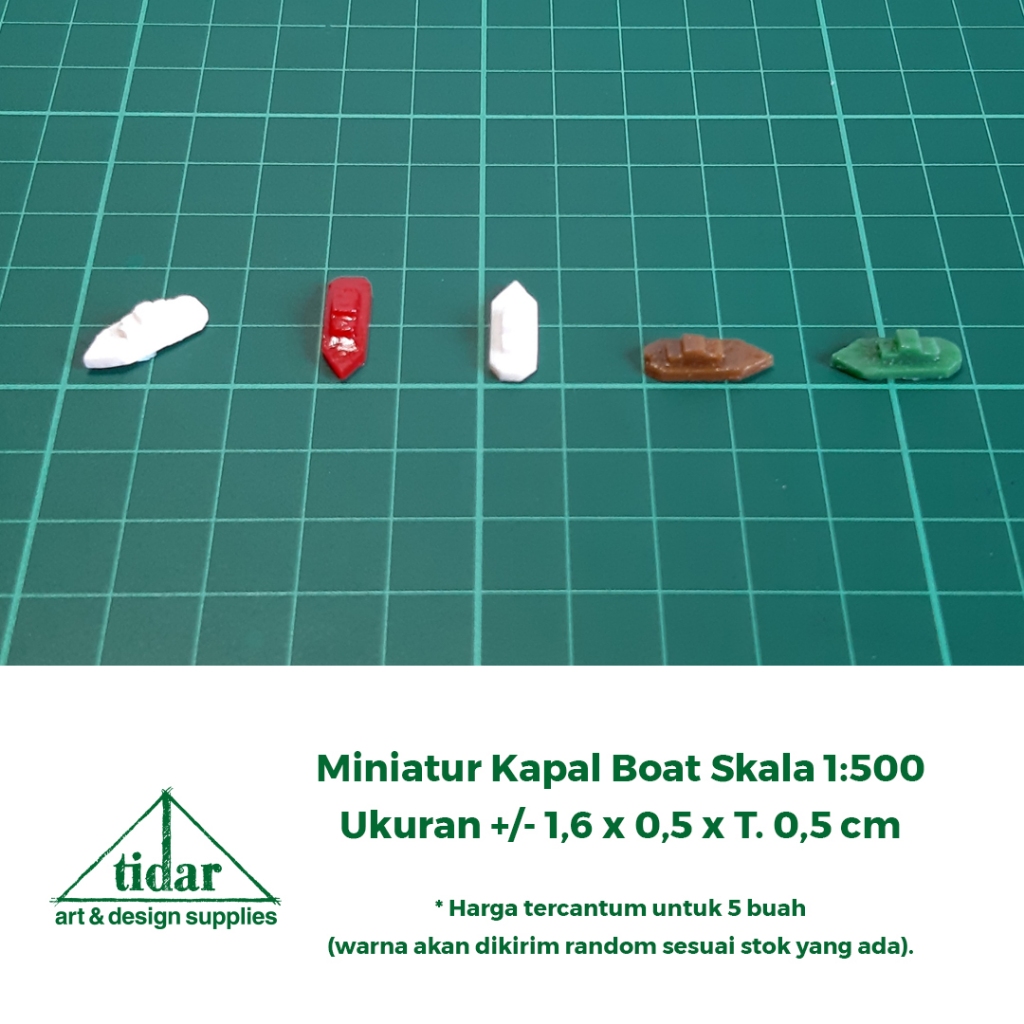 

[MR] MH - Miniatur Maket Kapal Boat Skala 1:500 - Maket Perahu Warna Warni