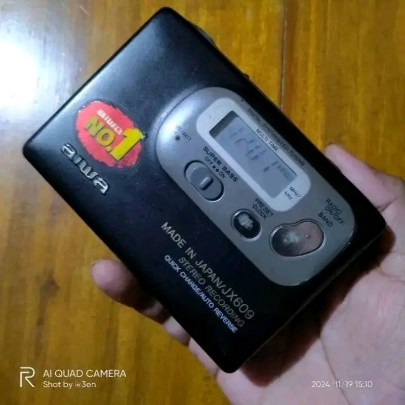 Walkman Aiwa JX609 Japan Quick Charge Stereo Recorder auto reverse preloved second rare item alt Son