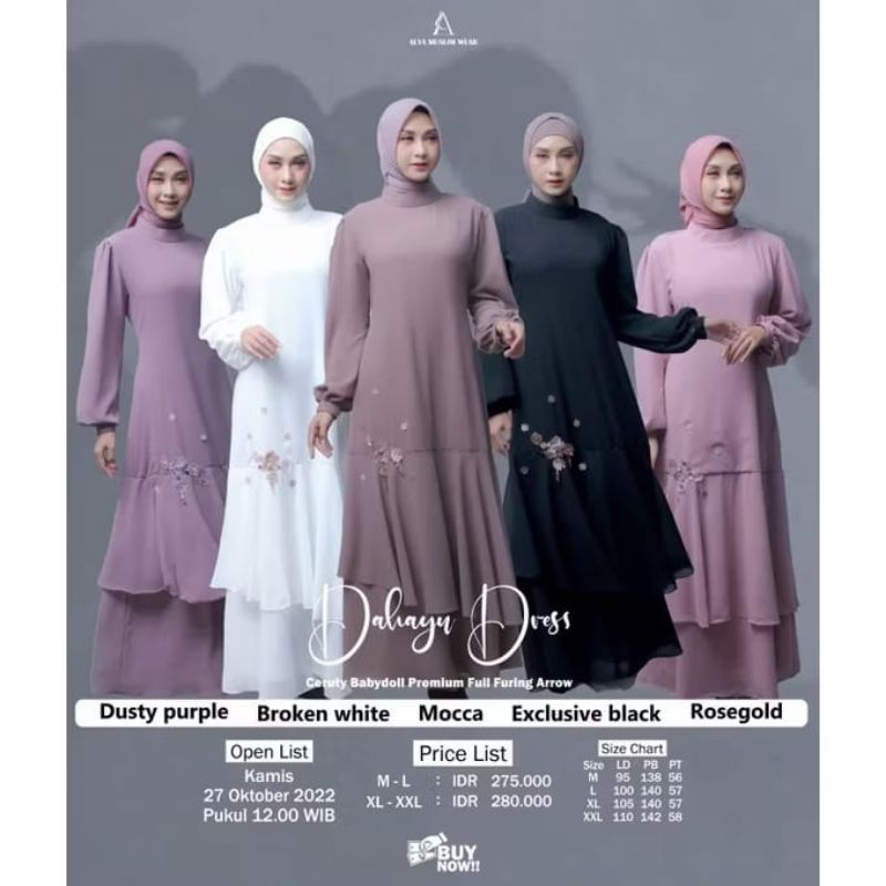 DAHAYU DRESS BY ALYA MUSLIM WEAR