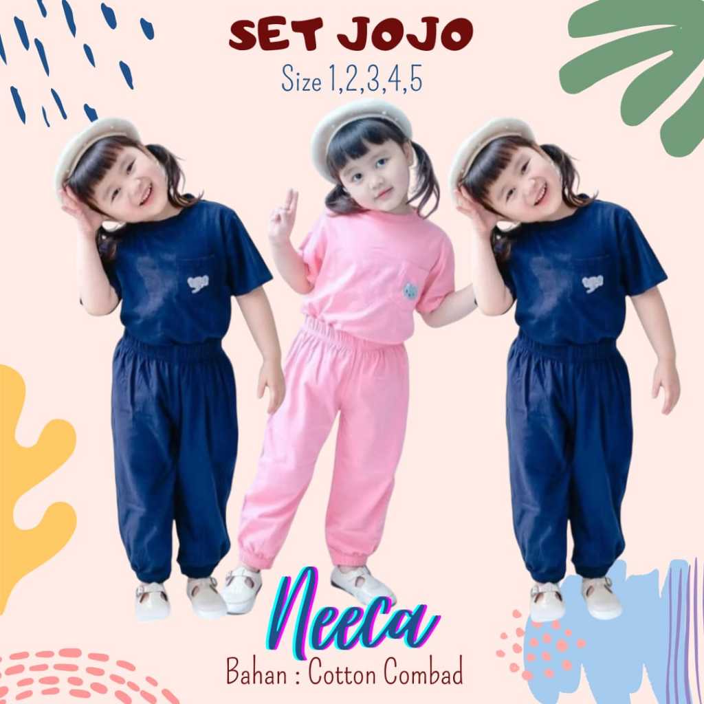 SETELAN JOJO SETELAN ANAK SMILEE UNISEX MIX WARNA SET JOJO