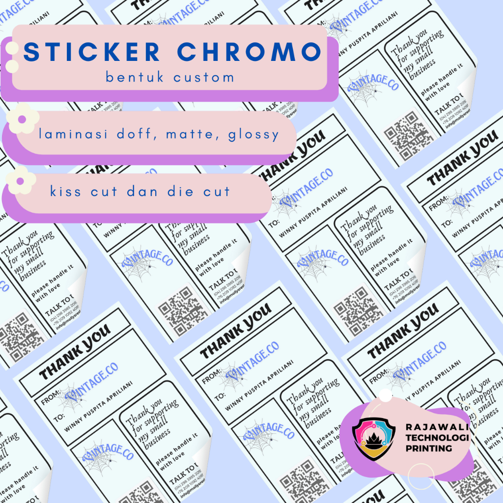 

RTP || STIKER CUSTOM CHROMO A4 PREMIUM (HIGH QUALITY) || Bebas Desain suka-suka || ❗️TANPA MINIMAL ORDER❗️