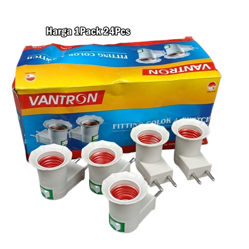 Fitting Colok Saklar 1Pack 24Pcs Fitting Lampu Dinding Switch OnOff