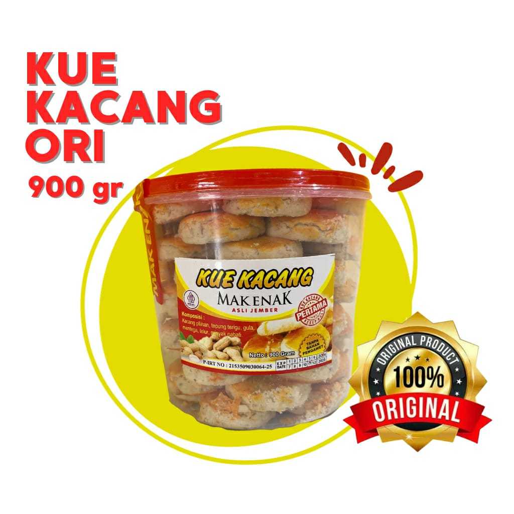 

Kue Kacang Original Mak Enak Asli Jember 900 gram