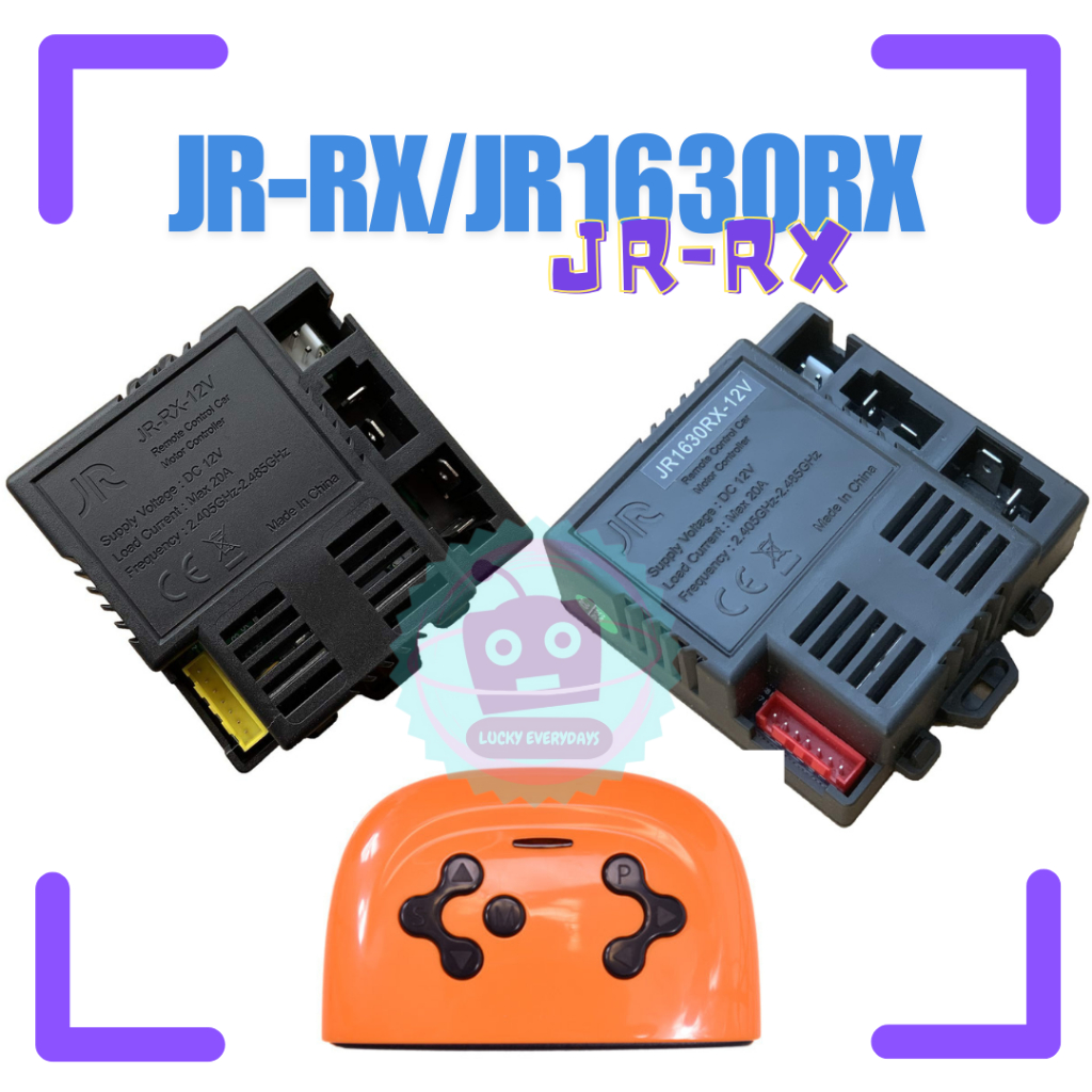RECEIVER REMOT JR-RX-12V JR1603RX 12V 12VOLT  12V 12VOLT 25A MOBIL MAINAN AKI ANAK REMOT CONTROL MOD