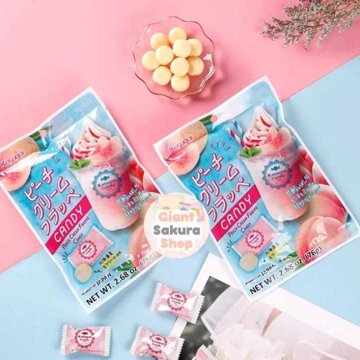 

Kasugai Peach Cream Frappe Candy / permen jepang / candy / permen