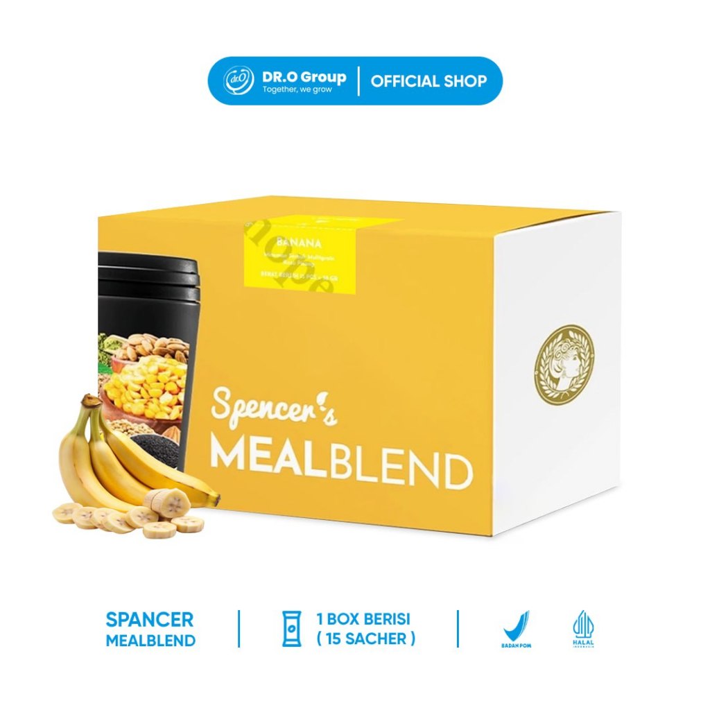 

Spencer's MealBlend (1 Box Banana) - Makanan Diet/ Sarapan Sehat dan Praktis Halal Bpom