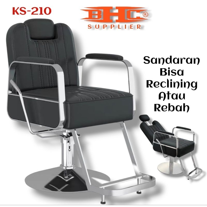 FREE ONGKIR KS-210 Kursi Barbershop Salon Pangkas Potong Gunting Cukur Rambut HIDROLIK IMPORT KS-210