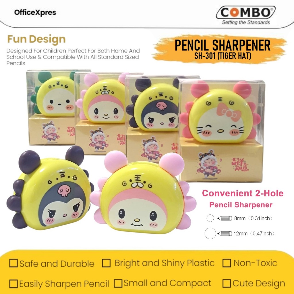 

Serutan Pensil Tiger Hat / Rautan Pensil Tiger Hat / Pencil Sharpener SH-301 / Pencil Sharpener SH-301 / Serutan Pensil Lucu / Single Hole Pencil Sharpener