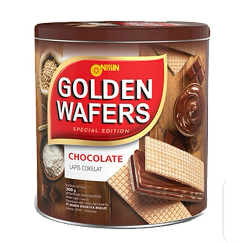 

Nissin Golden Wafers Chocolate Lapis Cokelat