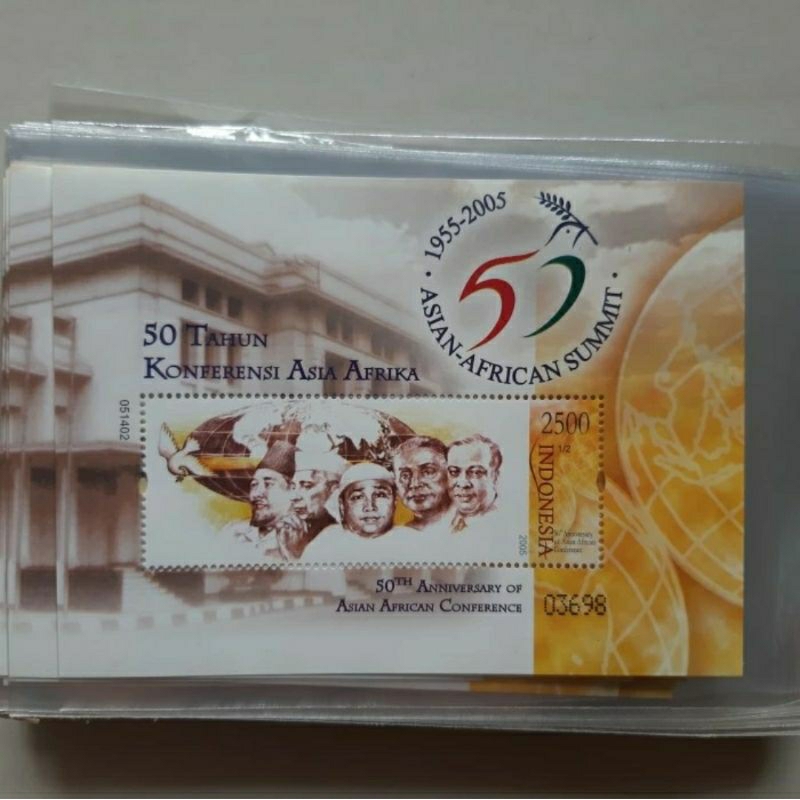 

Perangko 50 Tahun KAA Konferensi Asia Afrika sheet 1 prangko