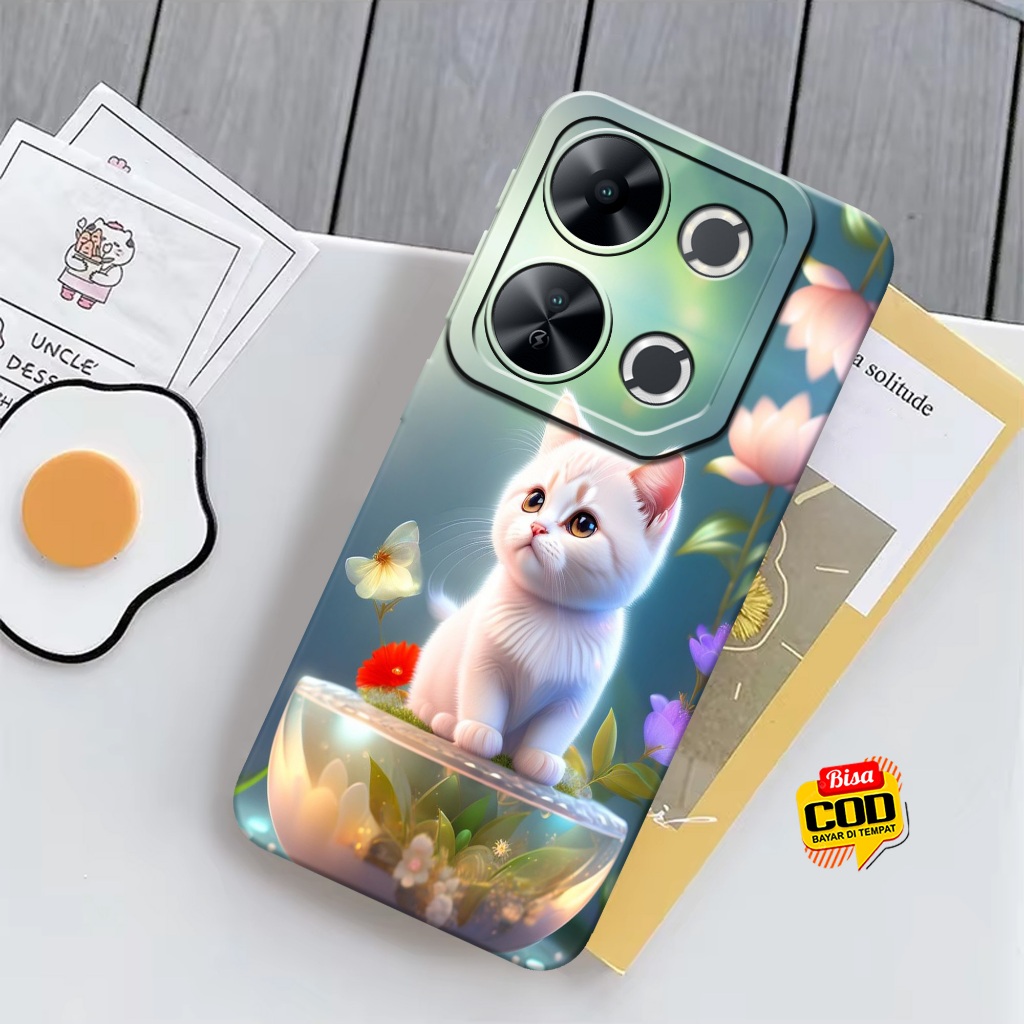 Case Itel P65 Terbaru - Casing Itel P65 - ALLZORA [ CATS ] - Kesing Hp Itel P65 - Cassing Hp - Silik