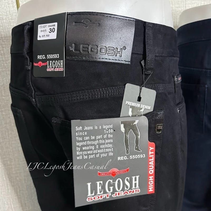 Celana Panjang Pria Dewasa Jeans Soft Legosh Original Model Standar / Basic Kualitas Premium Dan Gf 