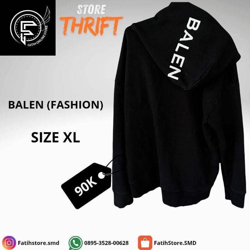Hoodie Zipper Balenciaga (Fashion)