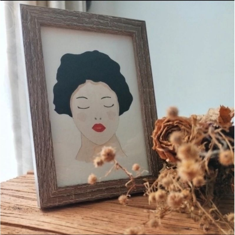 

WATERCOLOR PAINTING 4R LADY GEISHA