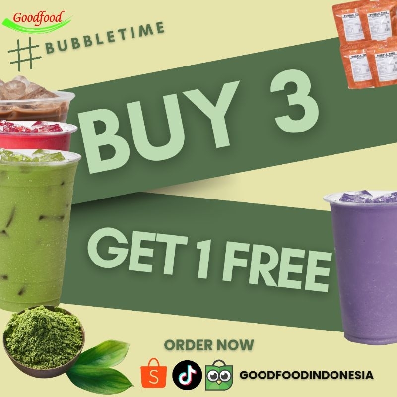 

BubbleTime All varian Rasa Best Seller Minuman Bubuk 500gram