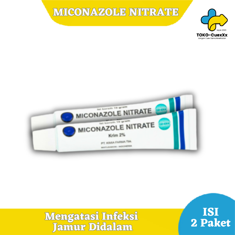 Miconazole Cream 2% ISI 2 PCS - Salep Krim Anti Jamur