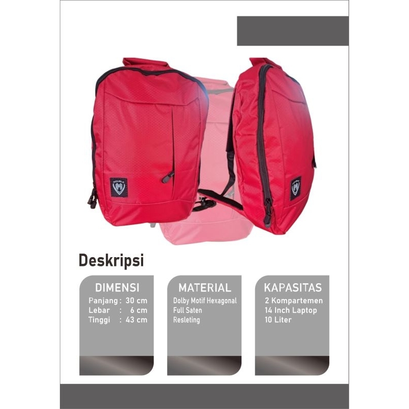 Tas Ransel Double M A01106 (Turtle)