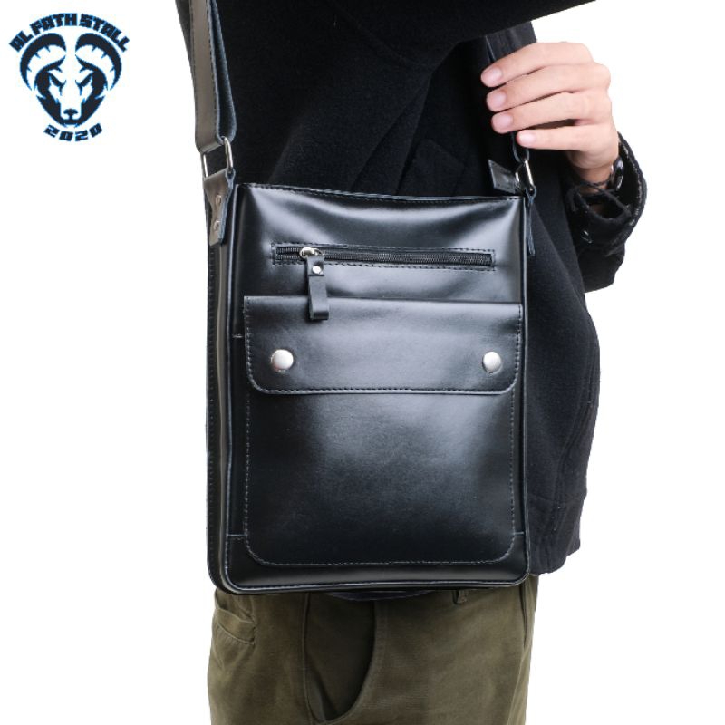 Tas Slempang Pria Kulit Asli Garut Tas Kulit Asli Full Up Terbaru