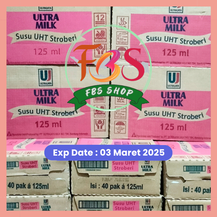 

Ultra Milk Strawberry 1 Dus Karton Isi 40 pcs 125ml