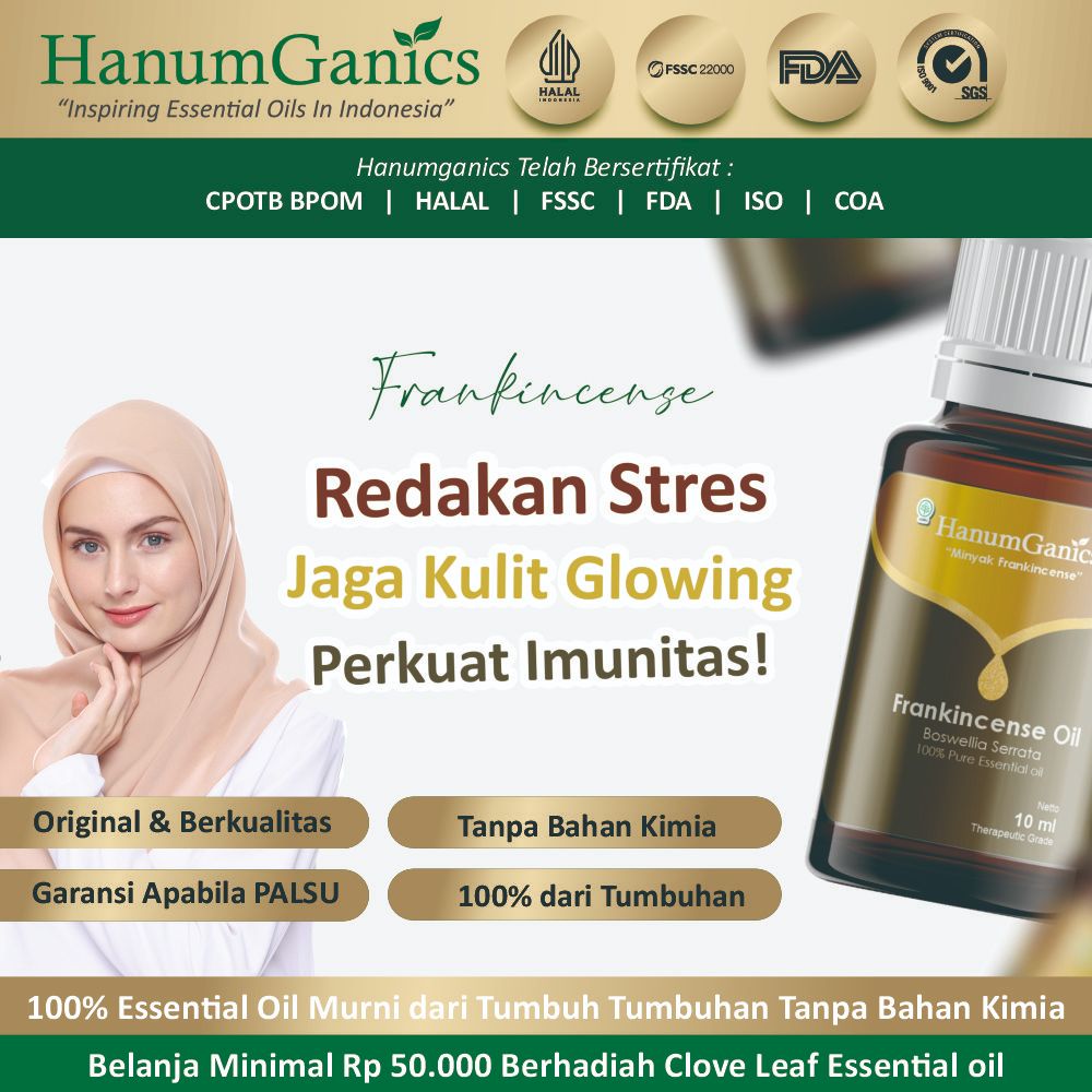 Hanumganics Frankincense essential oil Pure Boswellia Serrata Minyak luban kemenyan arab oil for fac