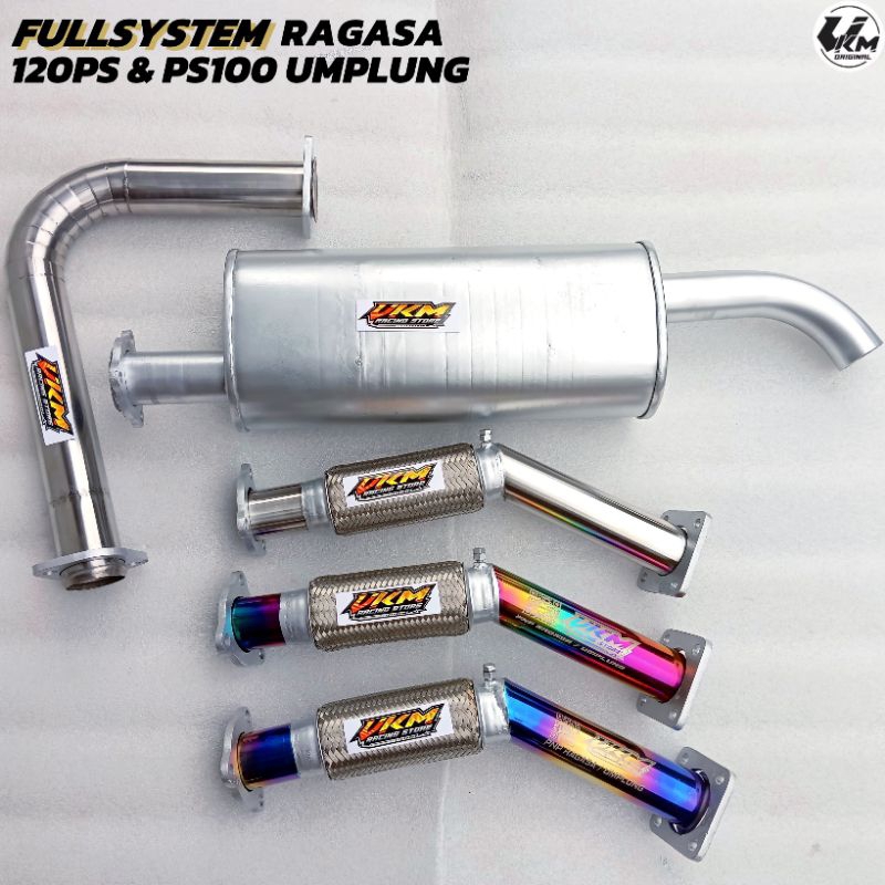 Knalpot fleksibel ragasa fullset pnp 120ps & 100ps umplung