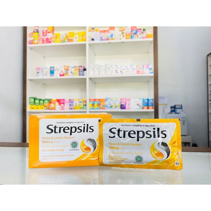 

Strepsils Honey & Lemon flavours isi 8 - Pelega Sakit Tenggorokan