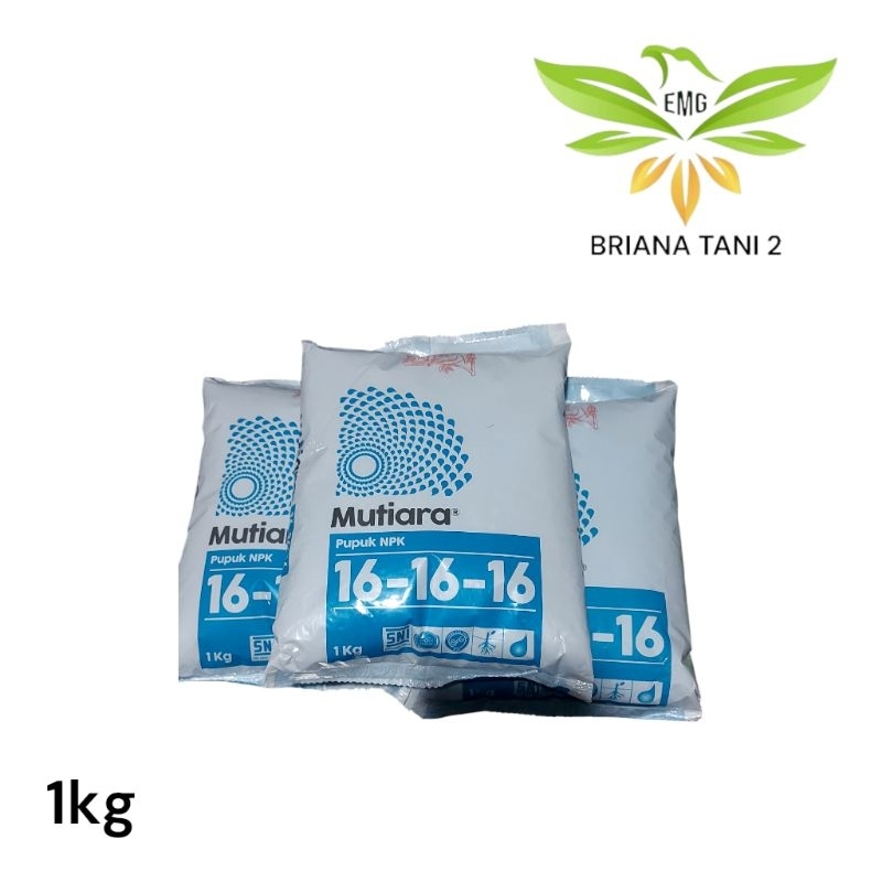 Mutiara 16 16 16 1kg Pupuk NPK Untuk Segala Jenis Tanaman Meroke Yaramila Unik 16 Nitrogen (N) 16% F
