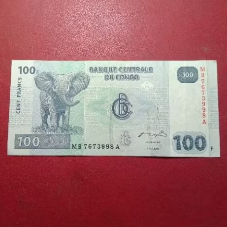 uang kertas Congo 100 francs