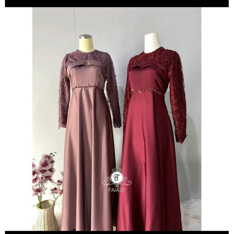 Gaun muslim baju dress kondangan