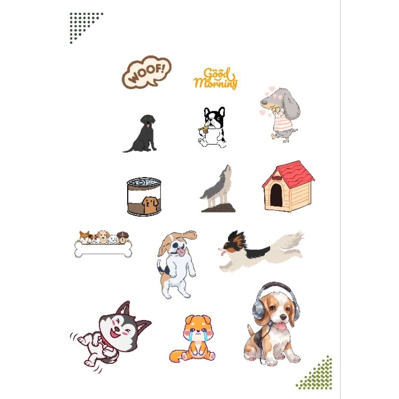 

Diy sticker anjing