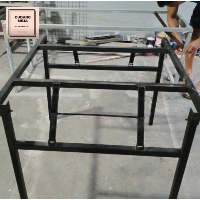 Rangka meja bulat 160/75 meja lipat otomatis
