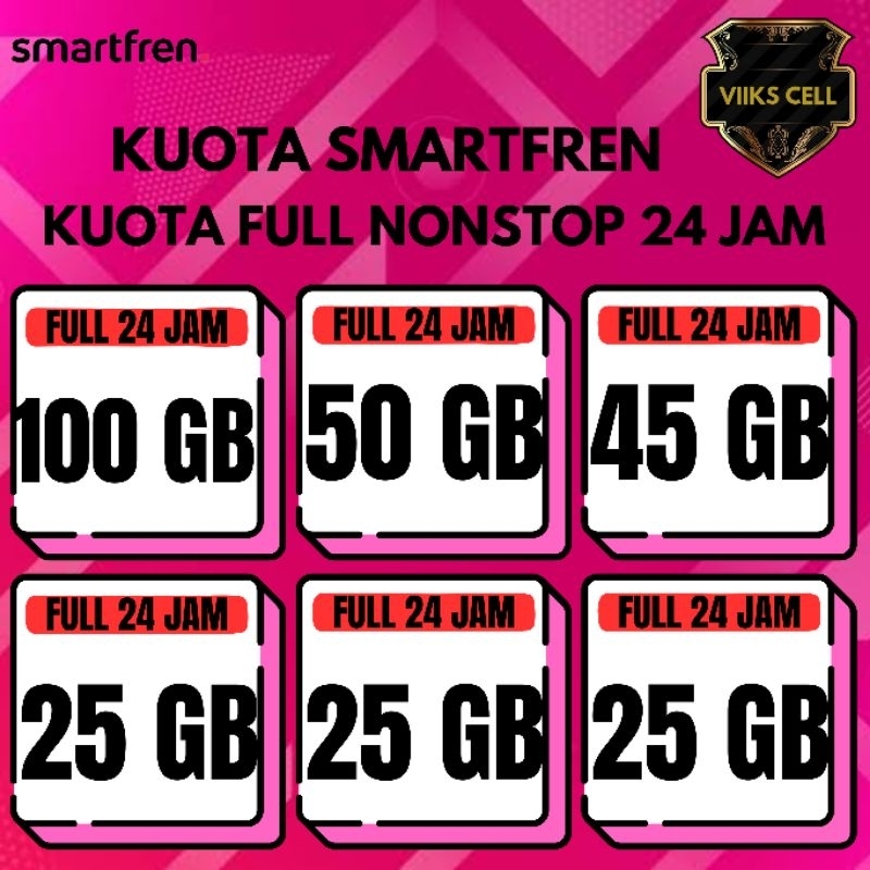 Paket Data Smartfren Unlimited Nonstop Full 24Jam