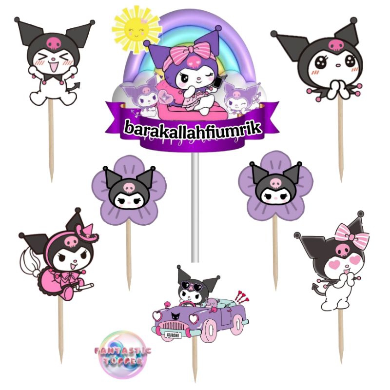 

Toper kuromi - toper hiasan kue ulang tahun