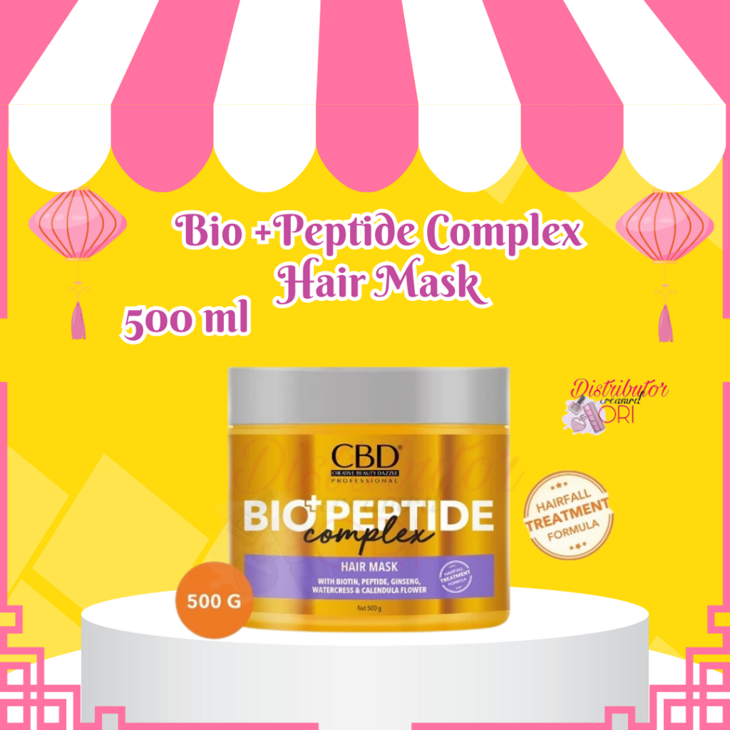 CBD BIO+PEPTIDE COMPLEX HAIR MASK 500ml | BPOM
