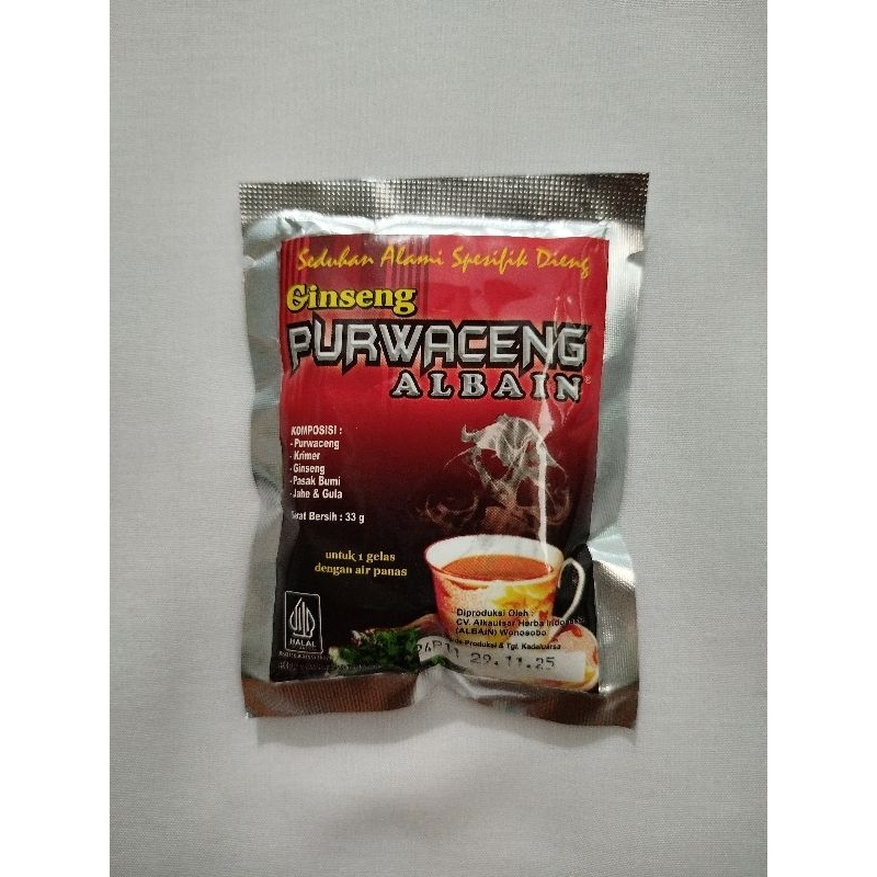 

Purwaceng Albain Minuman Herbal Asli Wonosobo (15 Sachet)