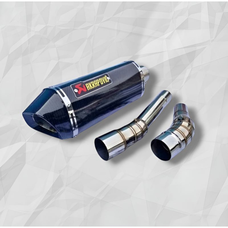 kenalpot resing AKRAPOVIC slip on ninja250,ninja karbu,r25,mt25,z25,cbr250,,cb new dll