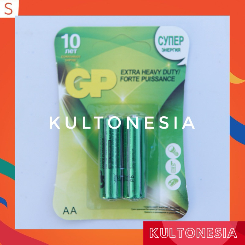 Baterai GP alkaline AA isi 2
