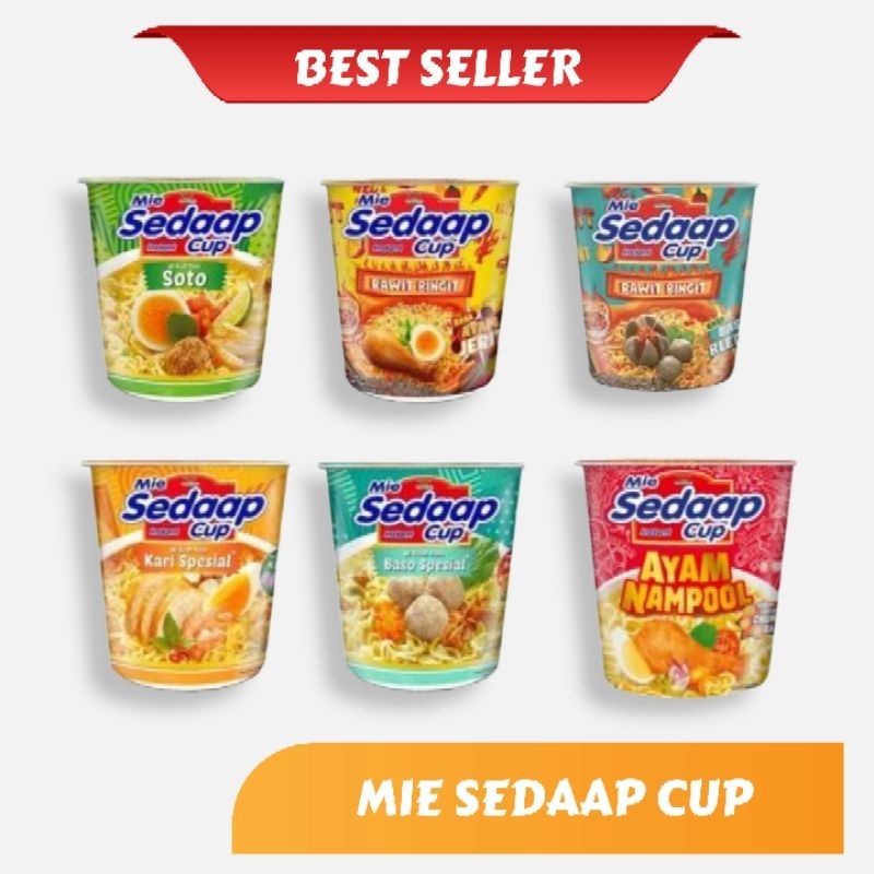 

Mie Sedaap Cup Kuah All varian Semua rasa