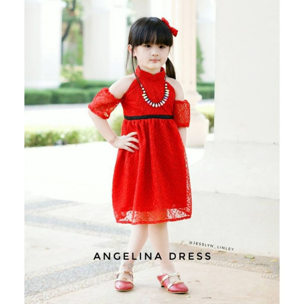 Baju anak baju angelina dress baju dress anak dan dewasa